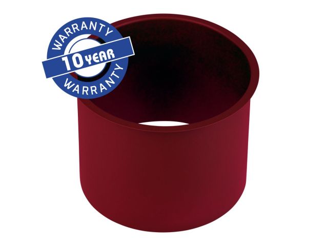 MERIDA STELLA RED LINE round countertop ring for a waste bin, red